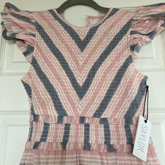 NWT Saylor Alanna Striped Fit & Flare Dress - size XS - Picture 7 of 7